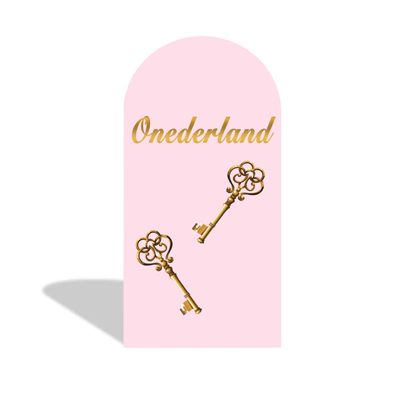 Cubierta de fondo de foto de melón de dibujos animados de tamaño personalizado fondo de arco temático cubiertas elásticas de doble cara