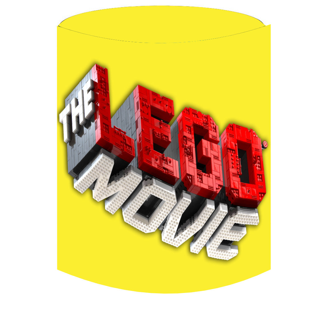Customize The Lego Movie Round Backdrop Kids Birthday Party Circle Background Cylinder Plinth Covers