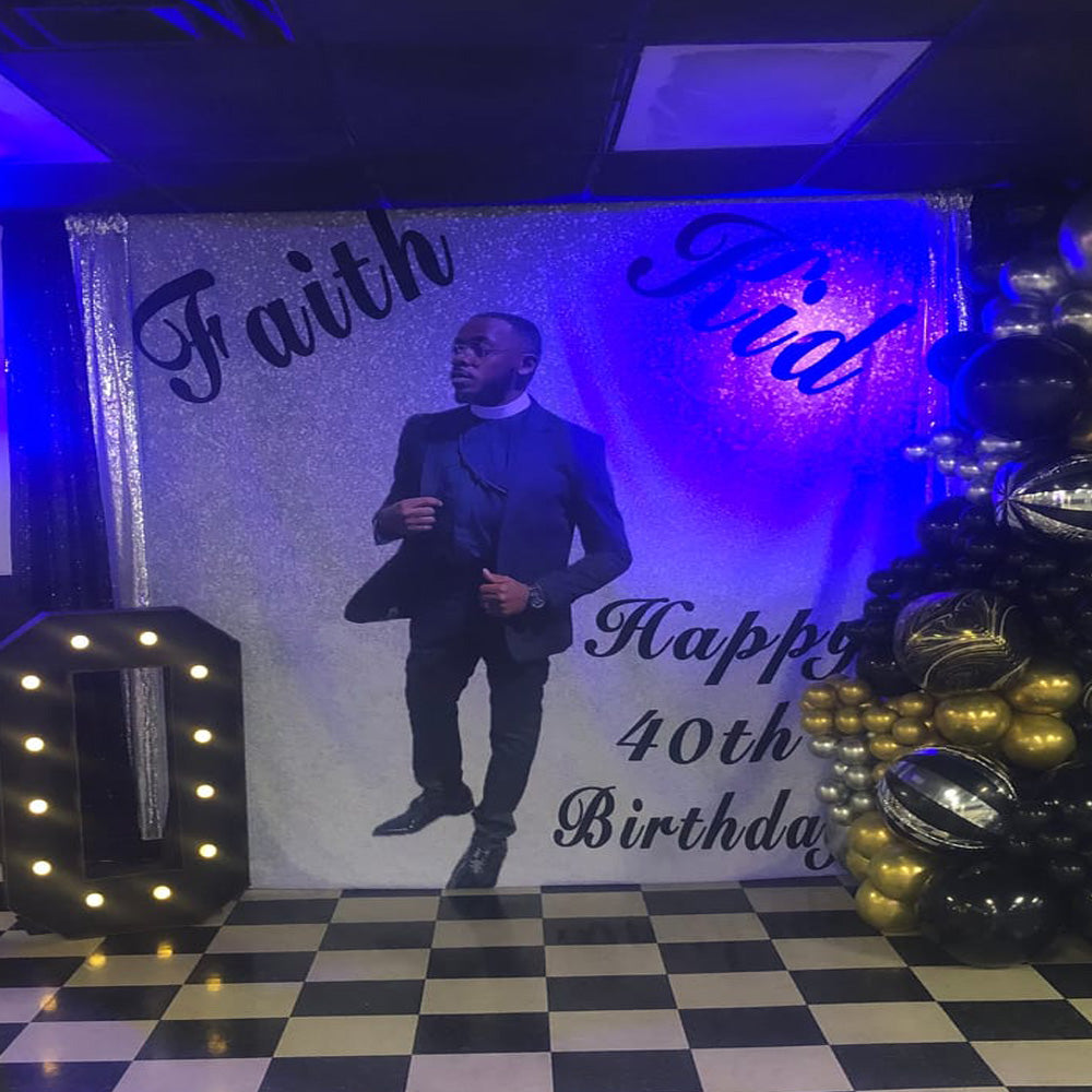 Custom Any Theme Photo Backdrops Rectangle Microfiber Cloth Banner