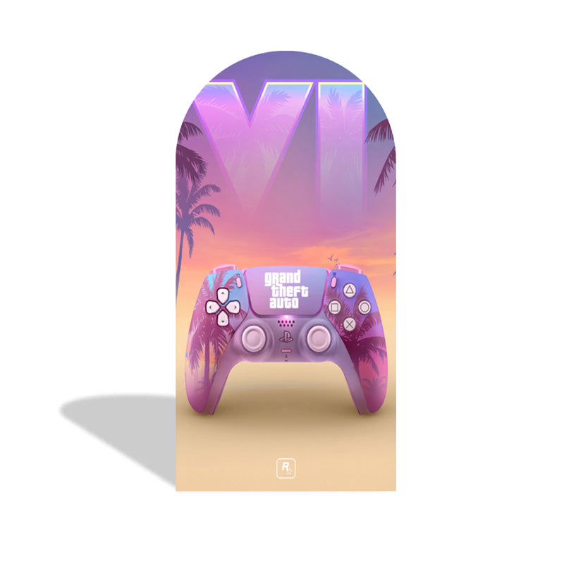 Custom Grand Theft Auto Photo Backdrop Cover Arch Double Side Elastic Cover