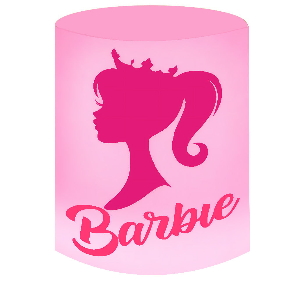Custom Barbie Arch Double Side Elastic Covers Cylinder Plinth Covers