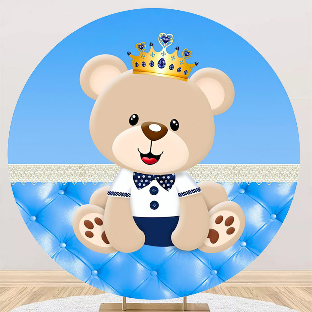 Fondo de tela circular personalizable para fiestas, baby showers, cumpleaños, etc.