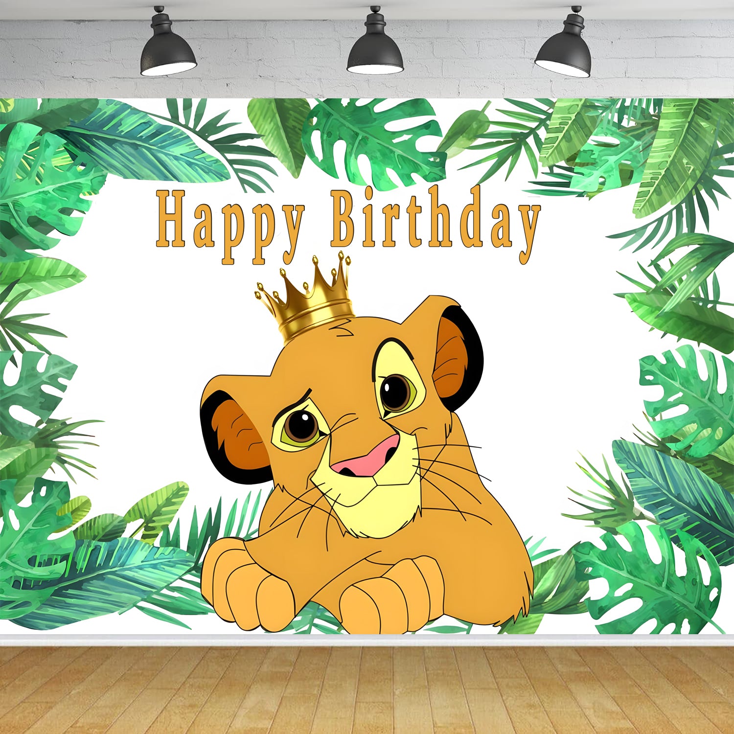 Custom Name The Lion King Photo Backdrop Banner
