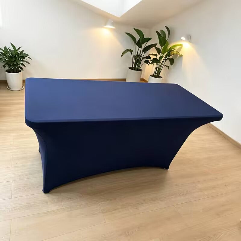 Spandex Tablecloth Fitted and Tight Cloth for Rectangle Table for Party, Wedding, Banquet and Birthday