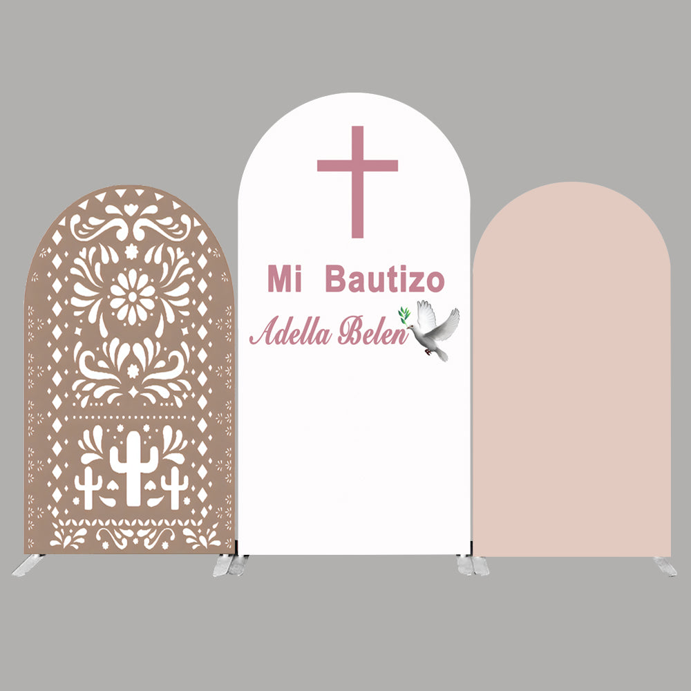 Cubierta de fondo de foto de melón de dibujos animados de tamaño personalizado fondo de arco temático cubiertas elásticas de doble cara