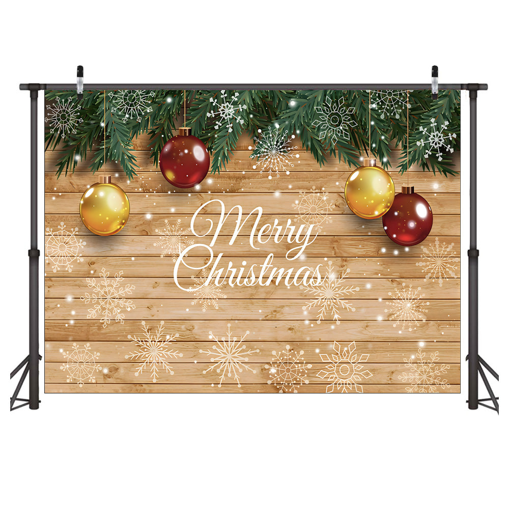 Custom Merry Christmas Photo Backdrop Banner