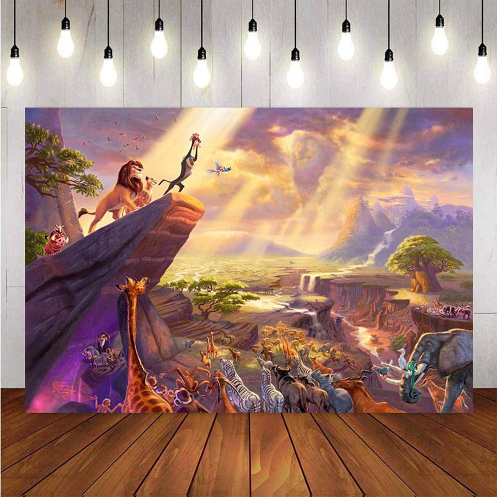 Custom The Lion King Simba Photo Backdrop Banner