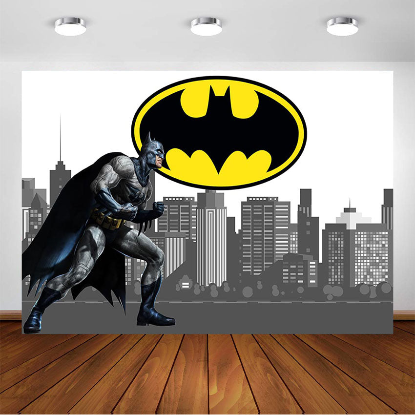 Custom Superhero Photo Backdrop Birthday Party Banner
