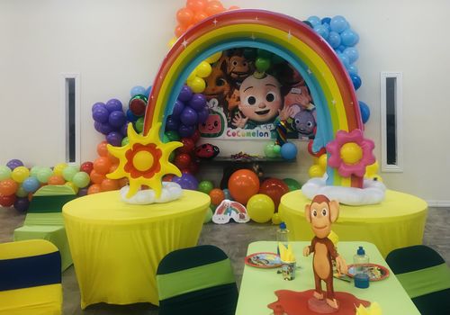 Fondos personalizados de fotografía de Cocomelon Pancarta fotográfica para fiesta de cumpleaños
