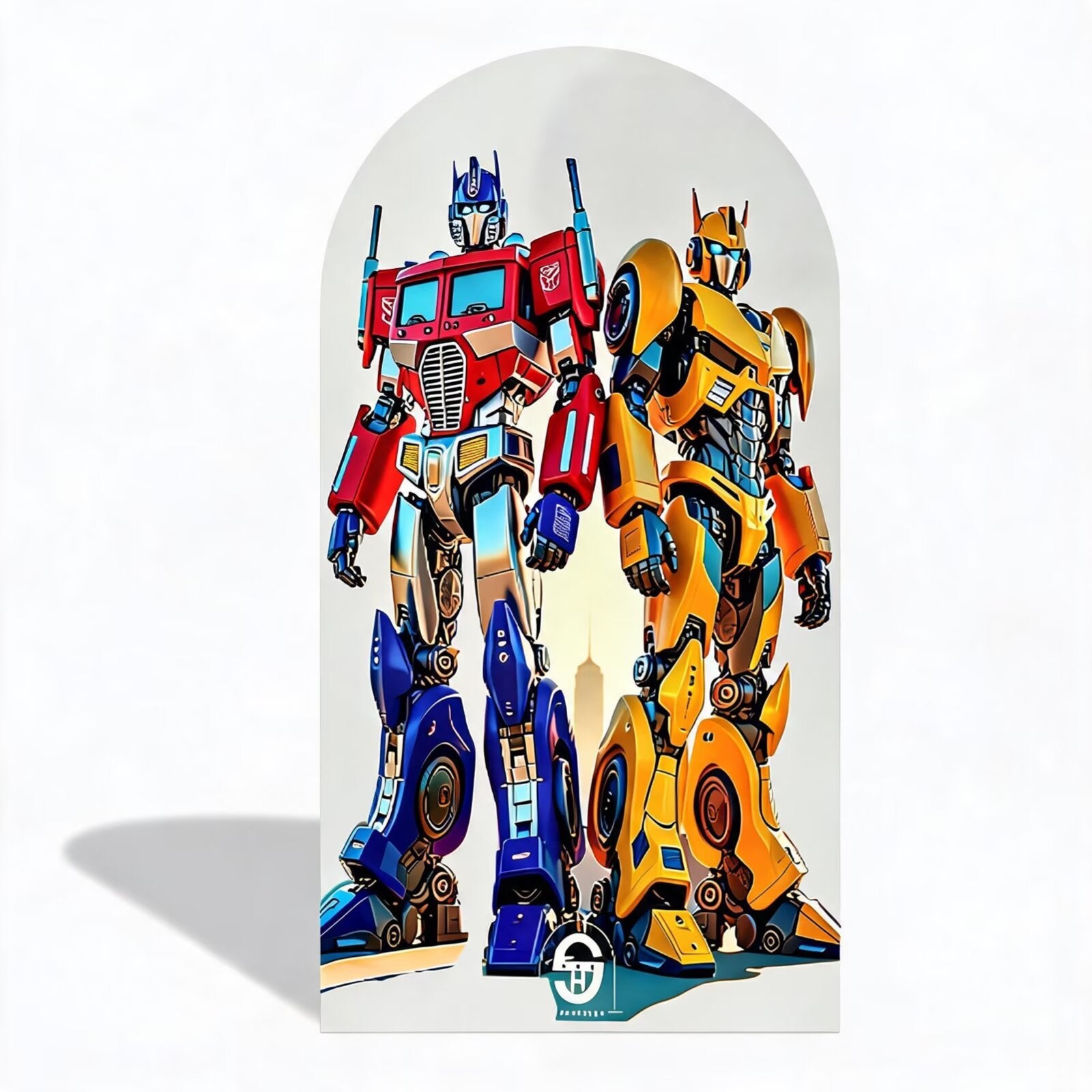 Custom Transformers Arch Backdrop Cover Double Sides Elastic Covers