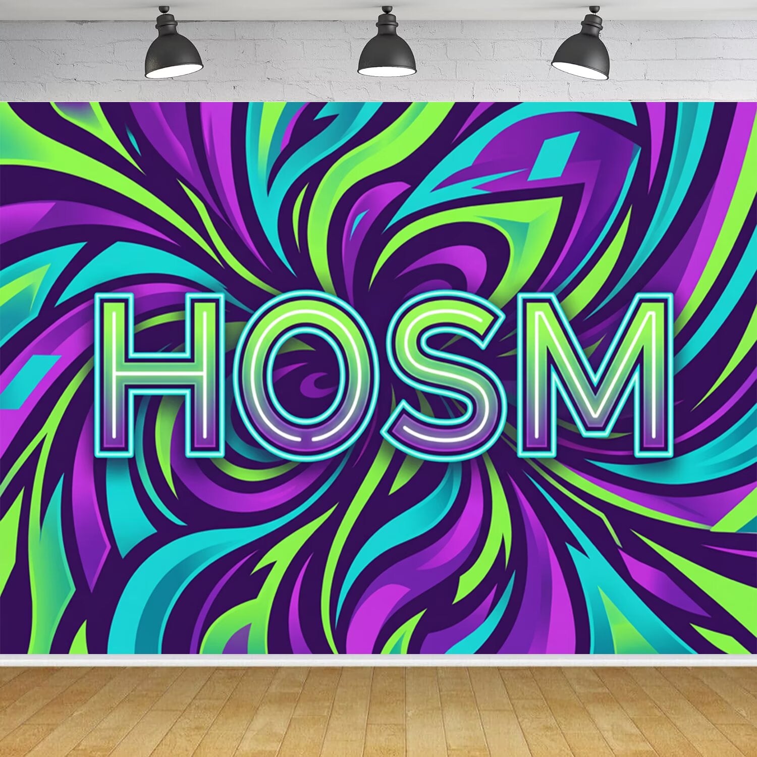 Custom Hosm Music Photo Backdrop Banner