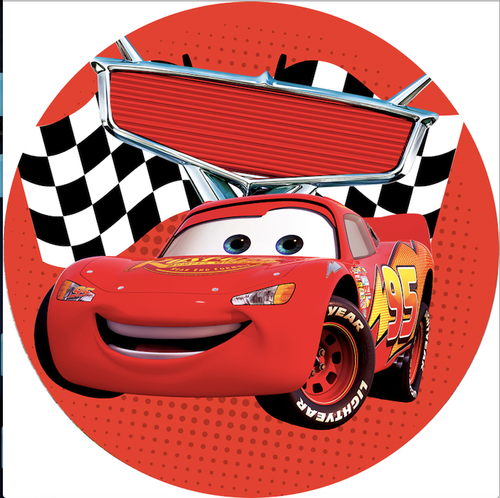 Racing Car Round Backdrop Cars Boys Birthday Circle Background Cylinder Plinth Covers