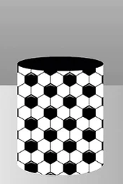 Football Round Backdrop Soccer Party Decor Circle Cake Table Background Cylinder Plinth Covers