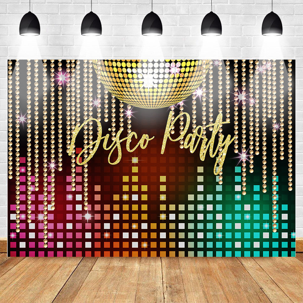 Ayco-Fondo fotográfico para fiesta, escenario de neón para adultos, decoración de fiesta, evento de cumpleaños, cartel, retrato, telón de fondo brillante