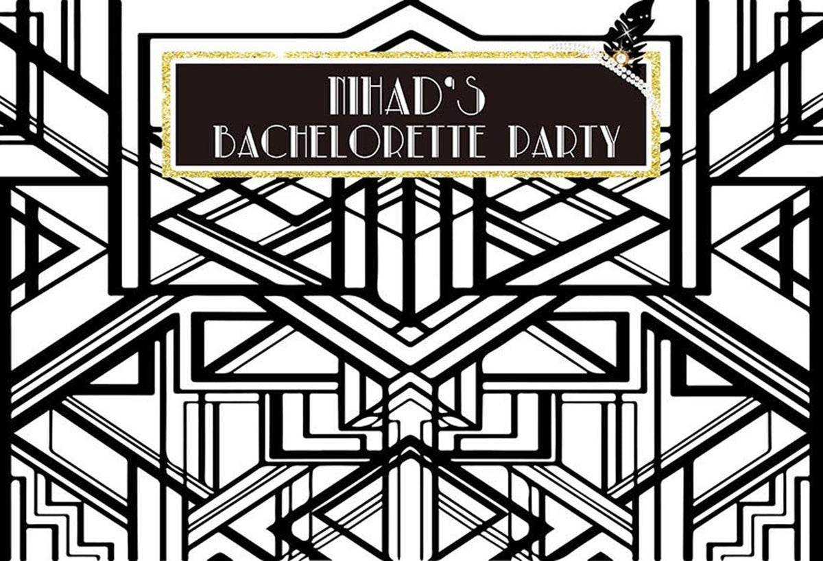 black and white photo backdrops Bachelorette party customized birthday photo booth props for woman birthday photo backdrop background for photo happy birthday