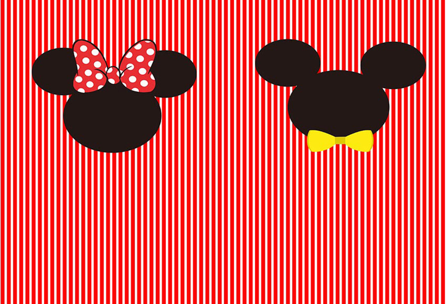 kids birthday photo backdrops Mickey Mouse customized birthday photo booth props for children red and white stripes photo backdrop streaks background for photo