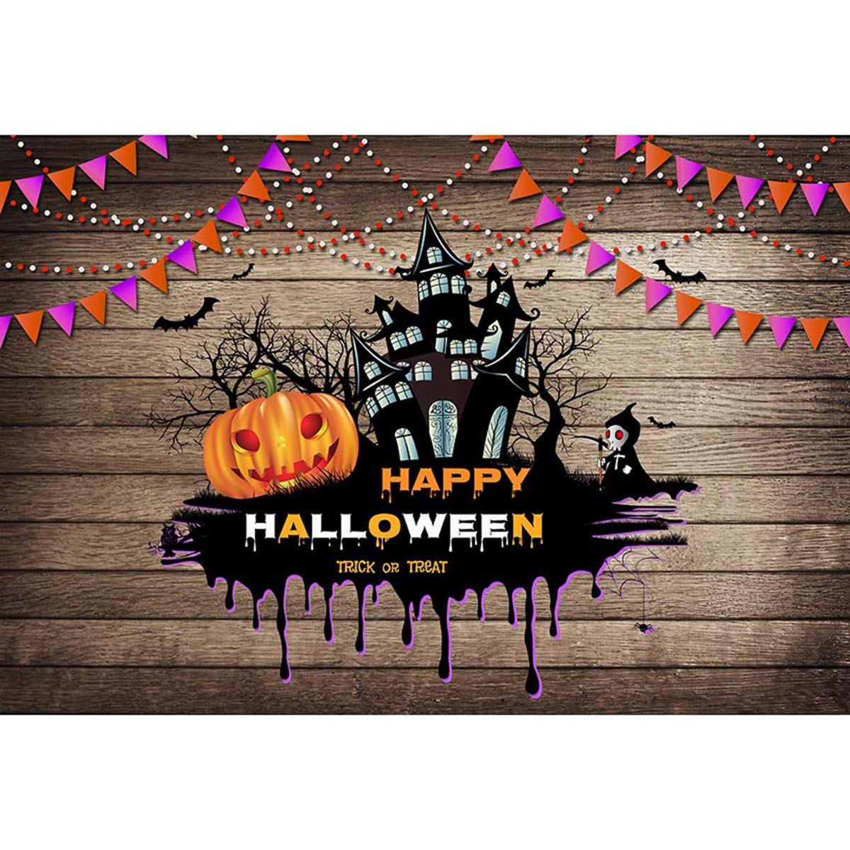 12ft halloween graveyard photo booth backdrop wood floor backdrop for picture night moon photography background tombstone bats photo props scary