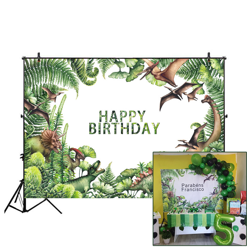 Customize Jurassic World Dinosaur Party Background for Photo Photography Backdrop Newborn Happy Birthday Theme Decoration