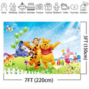 Photography Backdrops Winnie Pooh theme Photo Studio Background Children birthday party decoration supplies cartoon anime prop