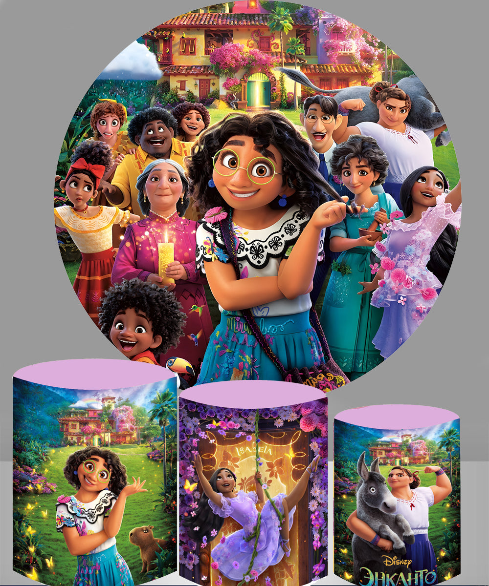Encanto Princess Round Background Disney