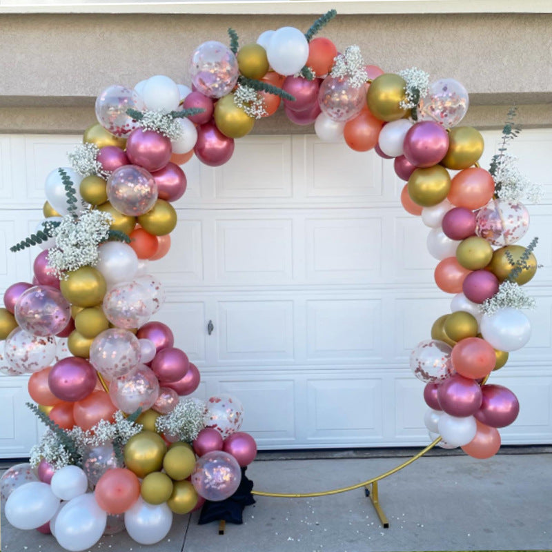 Circle Metal Kids Birthday Garden Arch Circle Arch Frame Round Backdrop Stand