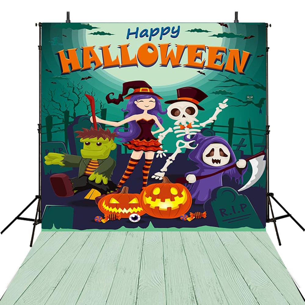 trick or treat backdrops halloween party photo booth backdrop 6x9 backdrop for picture Pumpkin Lantern photography background for child photo props