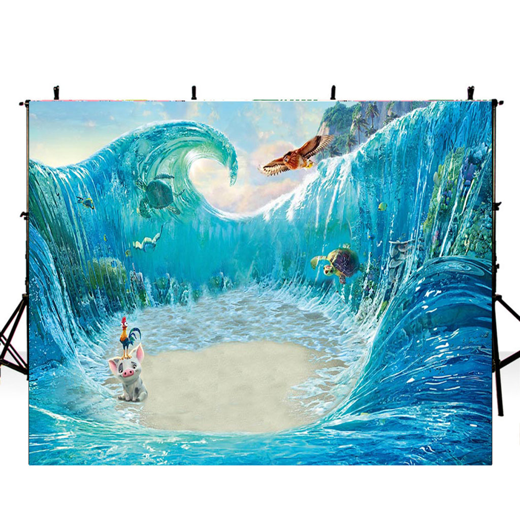 vaiana moana backdrop for pictures summer ocean photography ...
