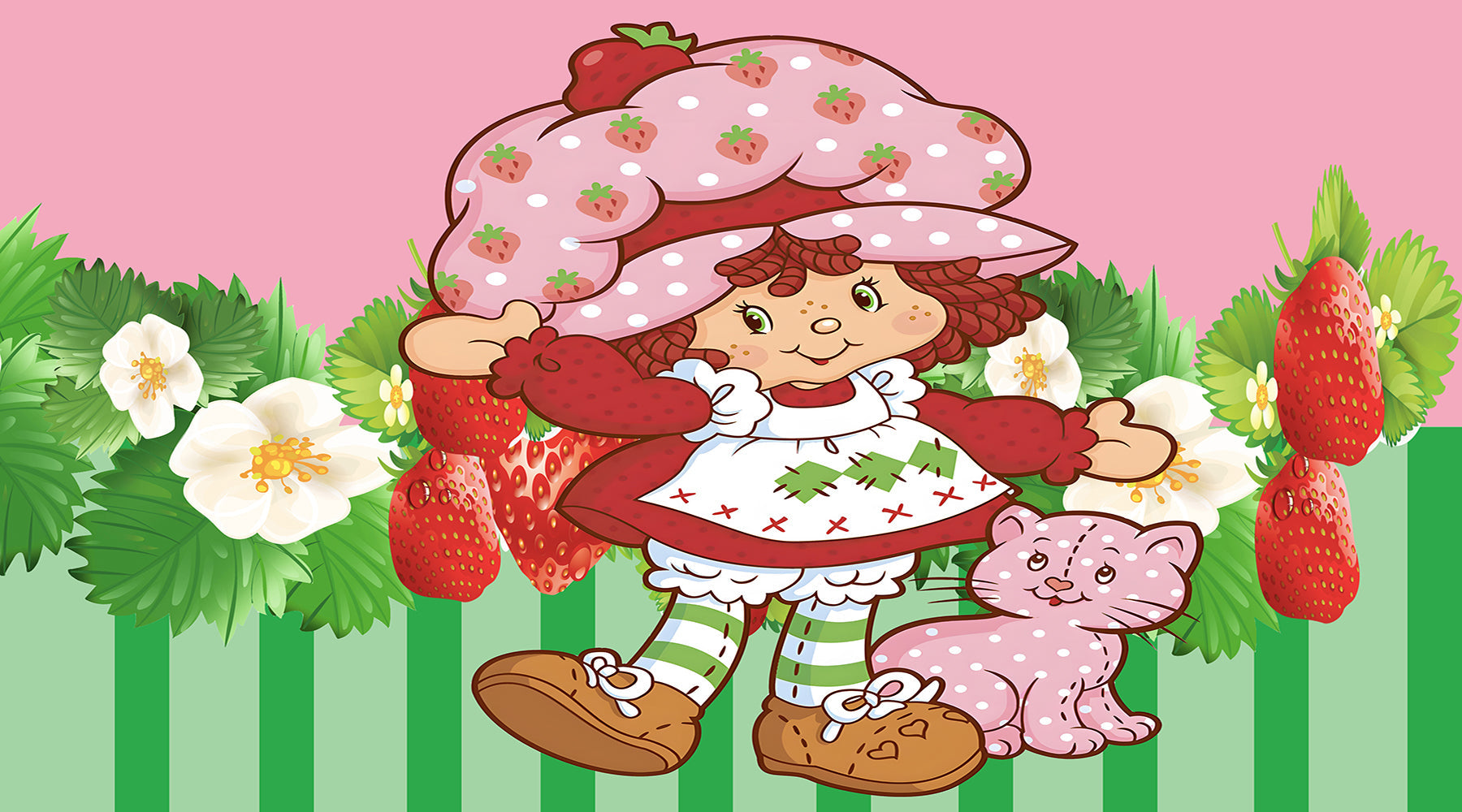 Strawberry Shortcake photo backdrop 