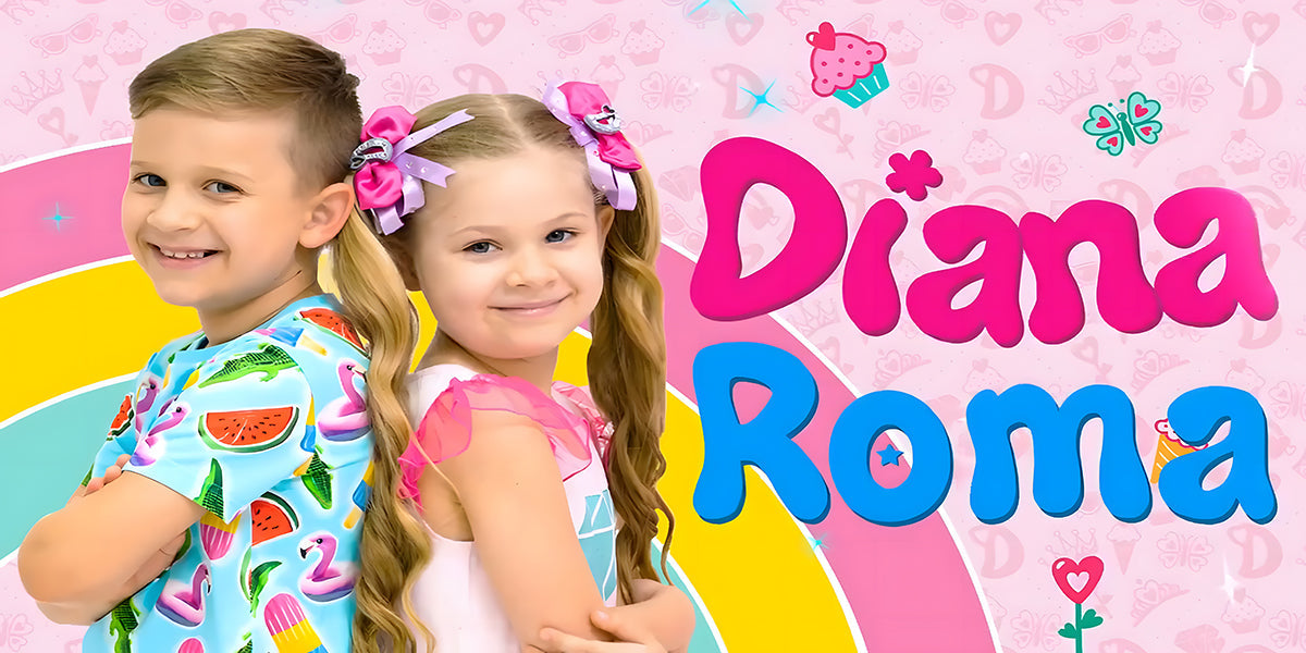Girls Love Diana party decor set. Round backdrop and cylinder plinths for princess unicorn birthday, ideal for cake smash sessions and glitter photo booth.
