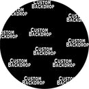Custom Any Theme Round Photo Backdrop Cover Circle Cylinder Plinth Covers Decorations