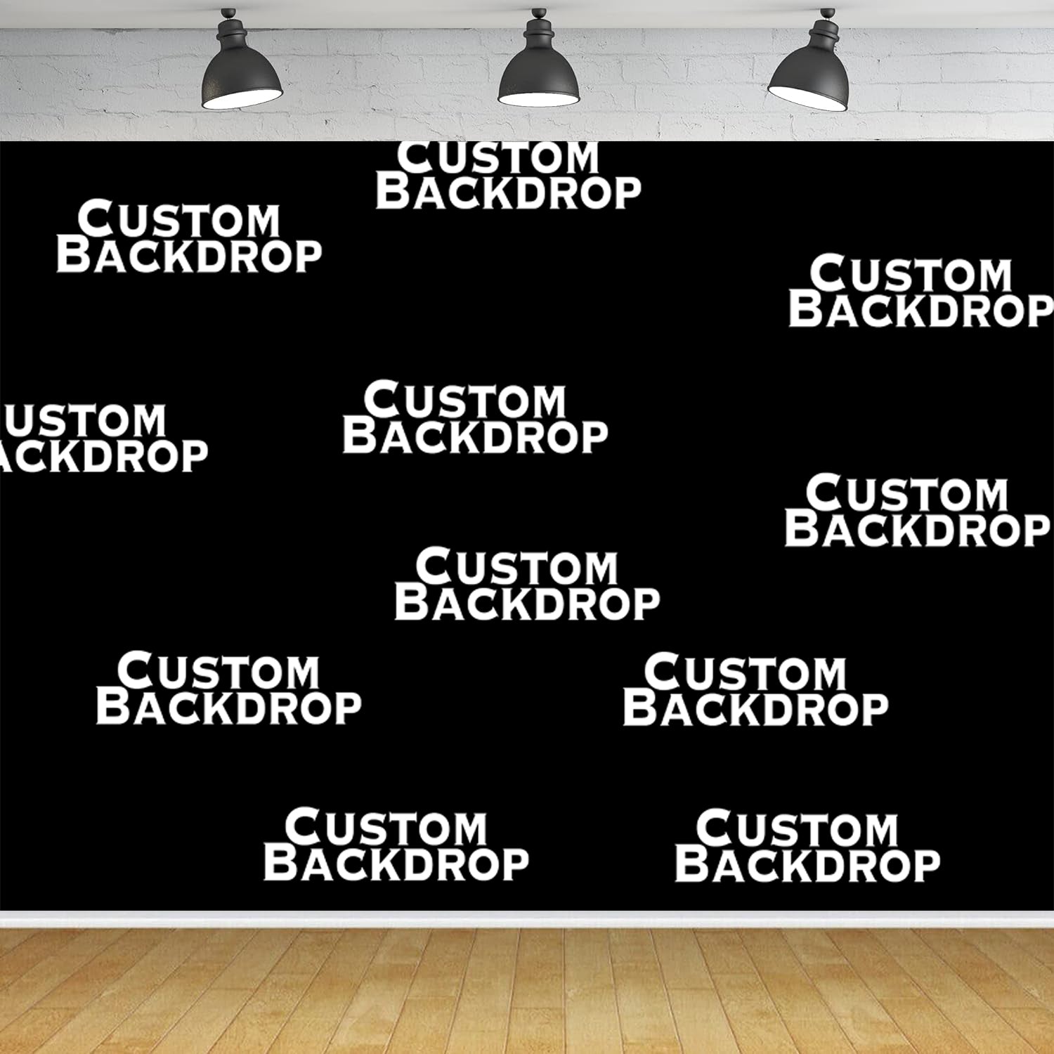 Custom Any Theme Photo Backdrops Rectangle Microfiber Cloth Banner
