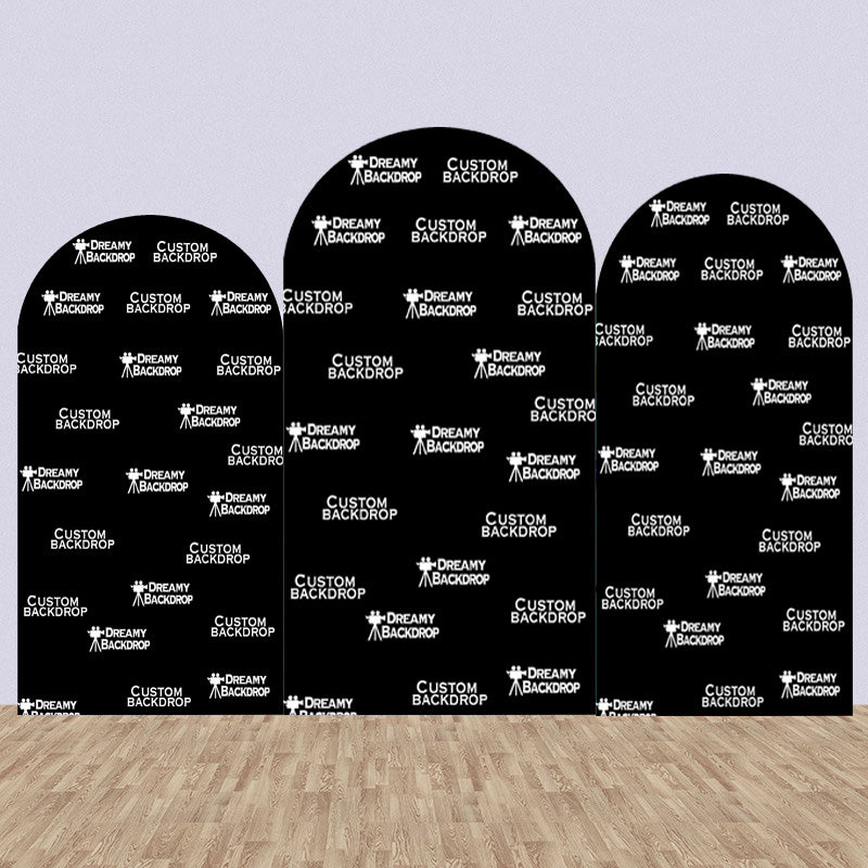 Custom Size Photos Birthday Backdrop Cover Theme Arch Background Double Side Elastic Covers