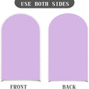 Customize Plain Purple Photo Background Birthday Arch Chiara Theme Background Double Side Elastic Covers