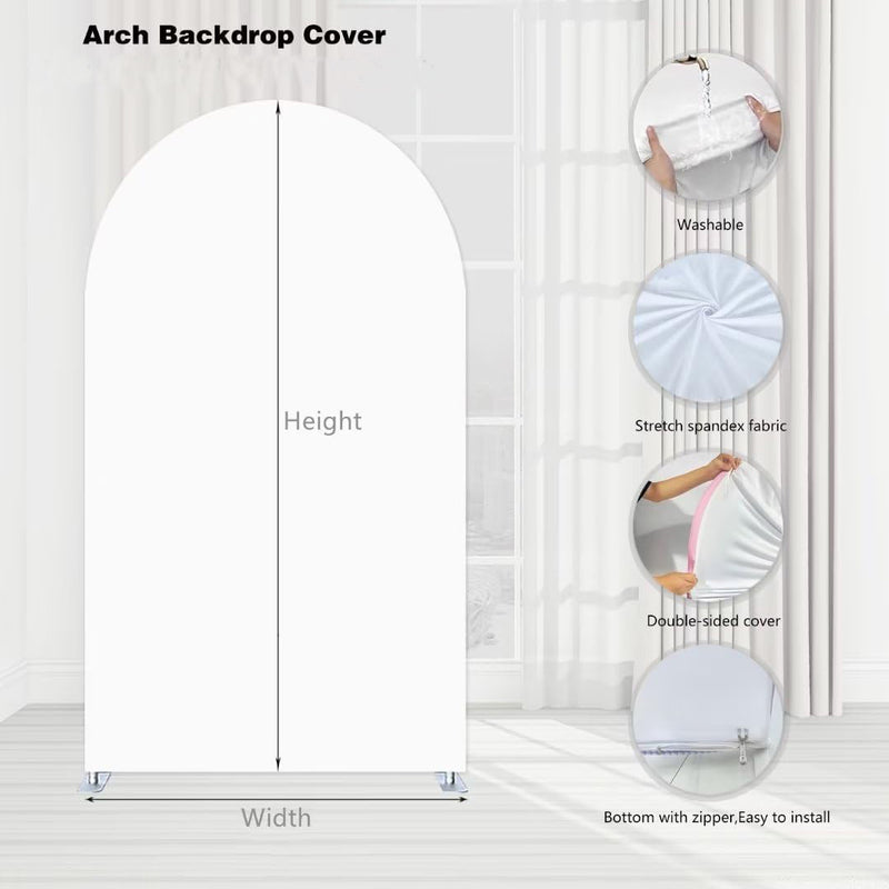Custom Size Cartoon Party Arch Photo Background Cover Arch Background Double Side Elastic Covers