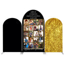 Custom Any Theme Photos Backdrop Cover Arch Background Double Side Elastic Covers