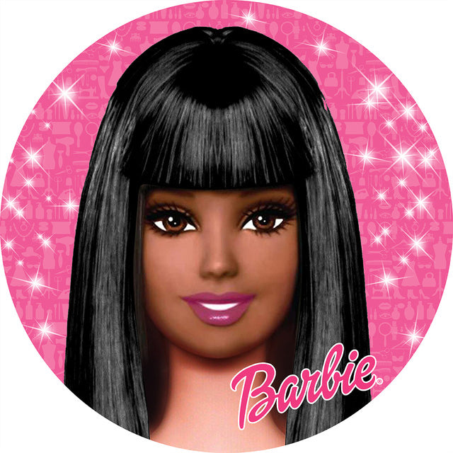 Customize Barbie Photo Backdrop Cover Round Backdrop Birthday Party Circle Background Covers