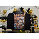 Customize Family Friends Photos Backdrop Cover Mens or Women Birthday Arch Chiara Background Double Side Elastic Covers