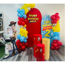 Custom Size Photos Birthday Backdrop Cover Theme Arch Background Double Side Elastic Covers