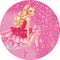 Customize Barbie Photo Backdrops Cover Girls Round Backdrop Birthday Party Circle Covers
