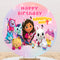 Customize Theme Photo Backdrop Cover Round Backdrop Girls Birthday Party Circle Background Covers