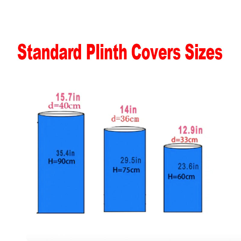 Custom Any Theme Round Photo Backdrop Cover Circle Cylinder Plinth Covers Decorations