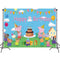 Customize Cartoon Photo Backdrop Happy Birthday Party Photography Backgrounds Banners