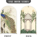 Customize Photo Peacock Gazebo Party Photo Background Cover Arch Chiara Theme Background Different Double Side Elastic Covers