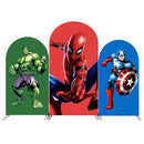 Custom Superhero Photo Backdrop Cover Arch Double Side Elastic Covers