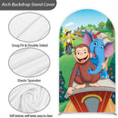 Customize Curious Photo Background Cover Arch Chiara Theme Background Different Double Side Elastic Covers