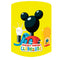 Toile de fond ronde avec souris personnalisée, couverture de plinthe de cylindre de club d'anniversaire pour garçons 