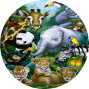 Customize Animals Photo Backdrop Cover Round Backdrop Birthday Party Circle Background Covers