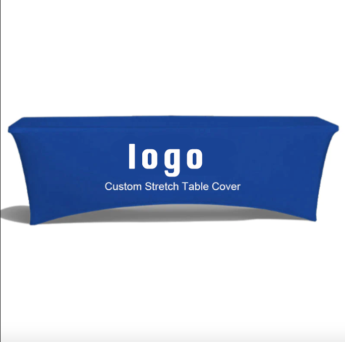 Customize Printing Stretch Fit Table Cover For Event