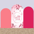 Customize Baby Shower Birthday Photo Background Arch Chiara God Bless Theme Background Double Side Elastic Covers