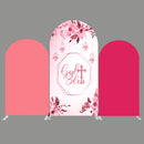 Customize Baby Shower Birthday Photo Background Arch Chiara God Bless Theme Background Double Side Elastic Covers